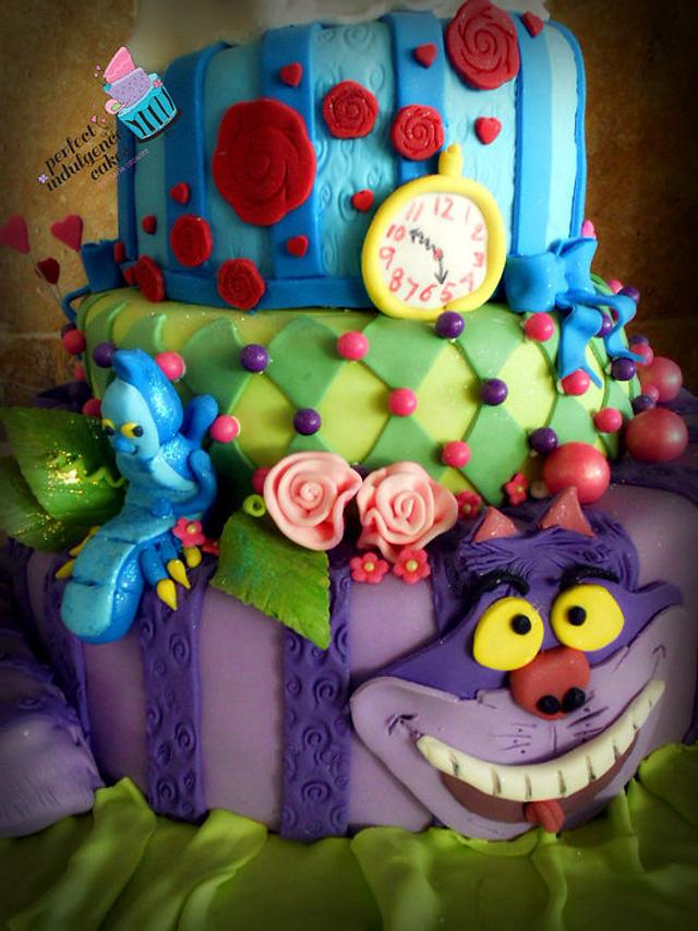 Alice in Wonderland Sweet 16 - Cake by Maria Cazarez - CakesDecor