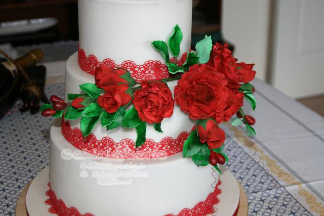 Roses and Rose hips for a 40th Wedding Anniversary