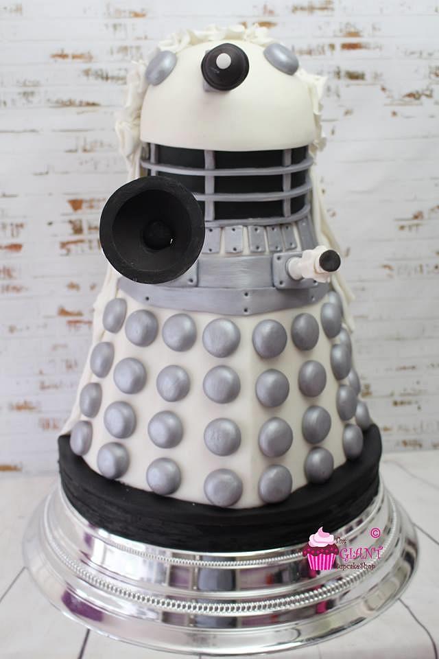 Dalek half and half wedding cake