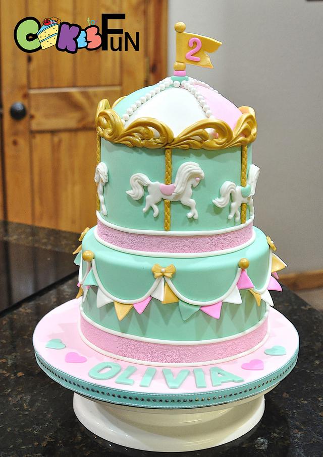 Merry Go Round Animated Cake 