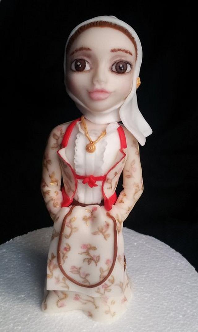 traditional Sardinia dress -Siniscola- - Decorated Cake - CakesDecor