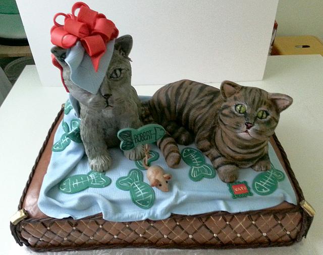 cat for cat lovers Decorated Cake by ann CakesDecor