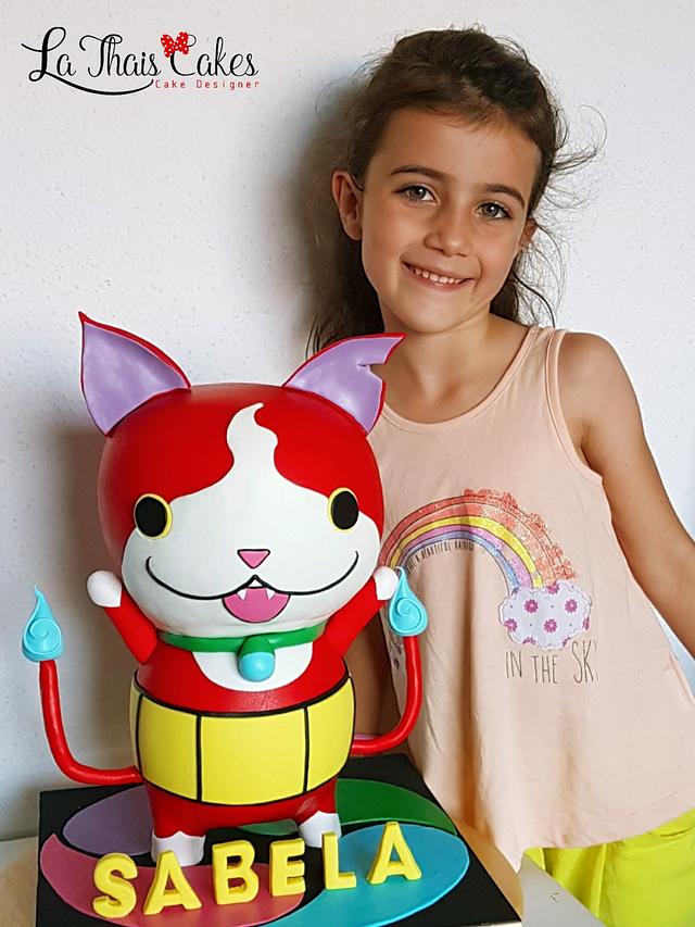 Jibanyan Yokai Watch Cake By La Thais Cakes Cakesdecor