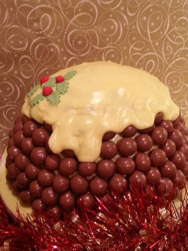 Yummy Christmas pudding. - Decorated Cake by Kirsten - CakesDecor