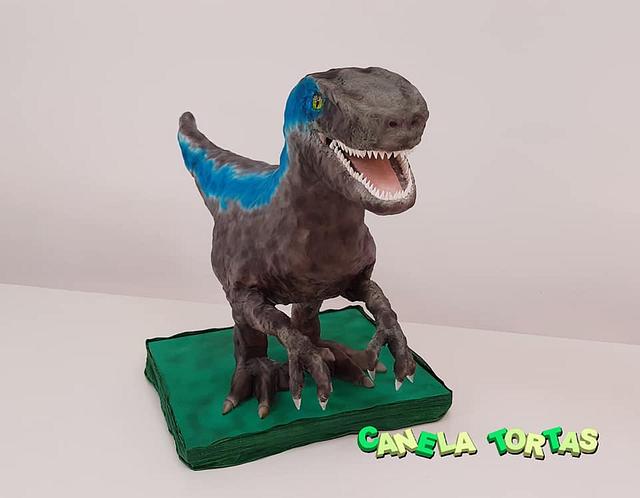 Blue Jurassic World Cake By Florcanela310 Cakesdecor