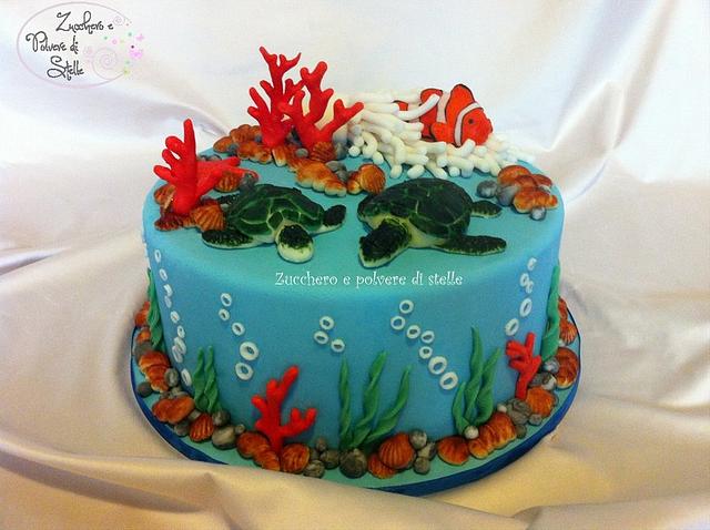 Sea World Cake - Decorated Cake By Zucchero E Polvere Di - Cakesdecor