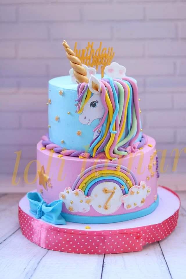 Unicorn cake - Decorated Cake by LOLILAMAR123 - CakesDecor