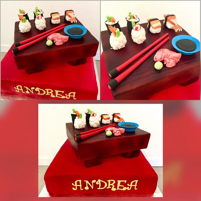 Sushi - Decorated Cake by Dolce Follia-cake design (Suzy) - CakesDecor