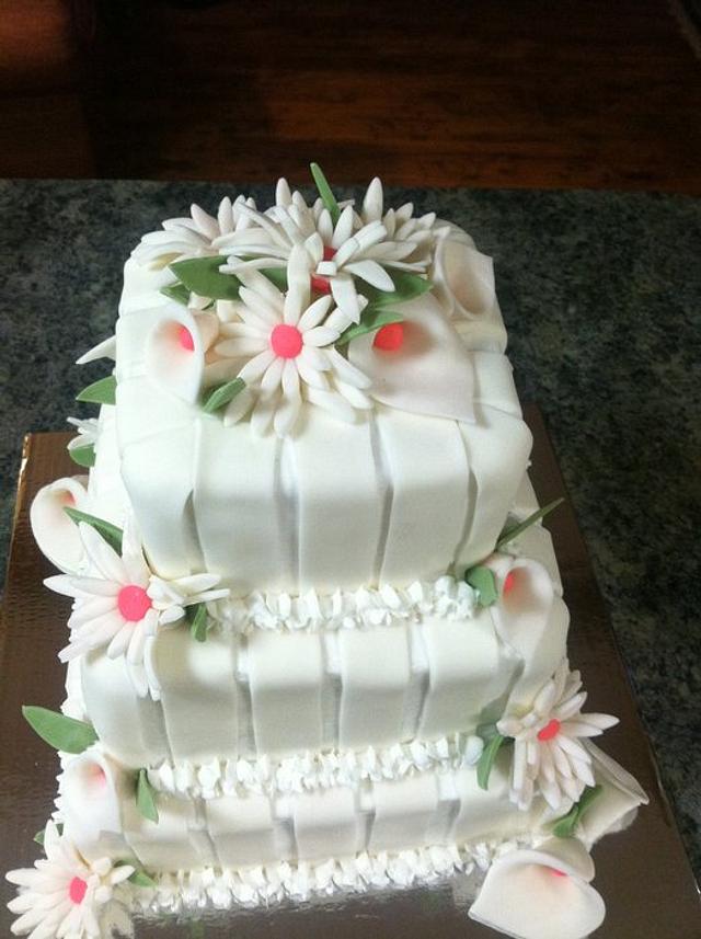 Calla Lilly Wedding shower cake