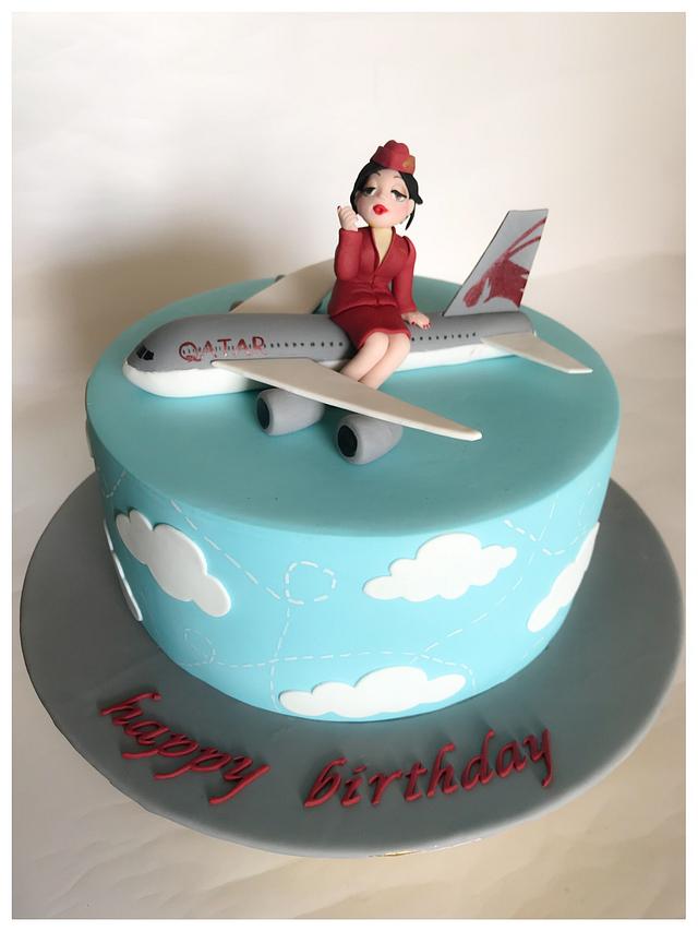 Airline Crew Birthday Cake Cake by Homebaker CakesDecor