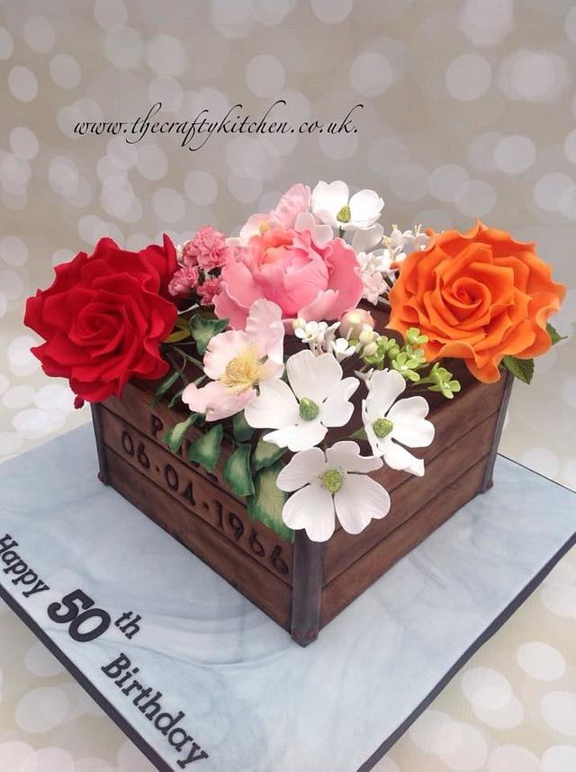 A Crate of Flowers