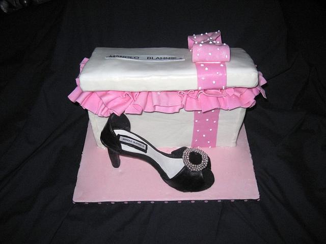 Shoe Box Cake Decorated Cake By Cathy Cakesdecor 