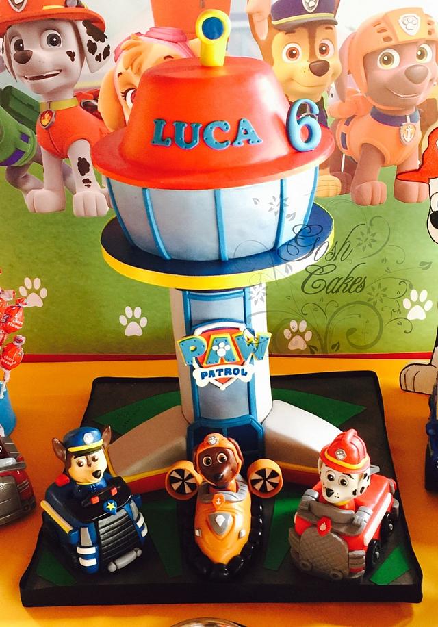 Paw Patrol lookout tower - Decorated Cake by GoshCakes - CakesDecor