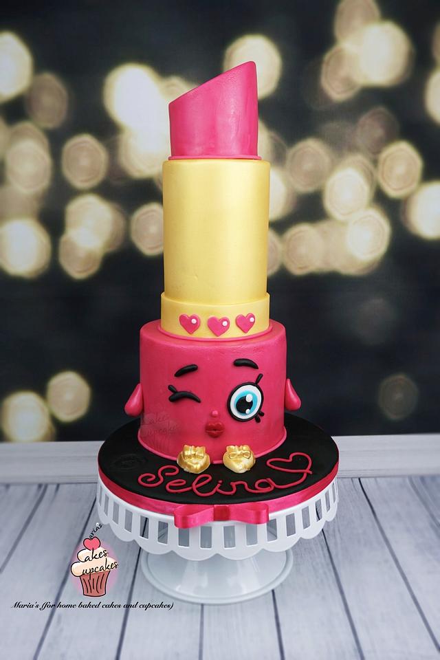 Shopkins Lippy Lip cake Decorated Cake by Maria's CakesDecor