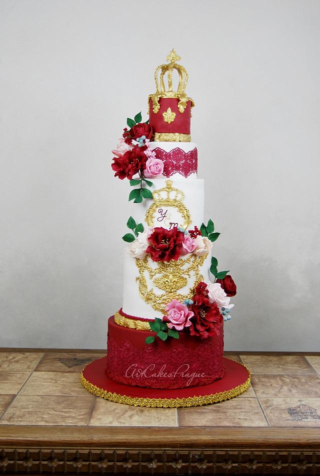 Royal Wedding Cake Decorated Cake By Art Cakes Prague Cakesdecor 