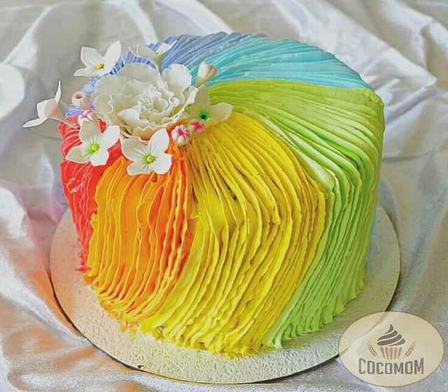 Order Happy Holi Joyful Round Cake Online, Price Rs.995 | FlowerAura