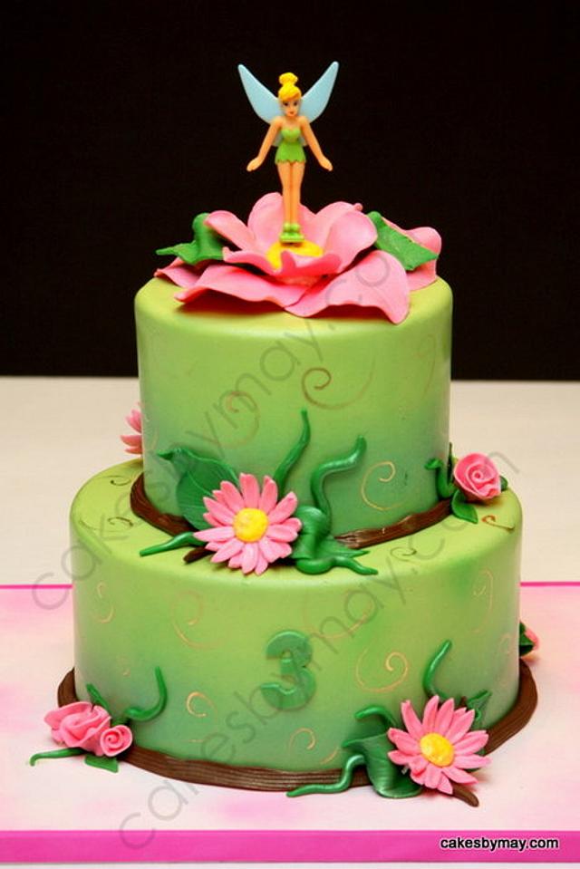 Tinkerbell Birthday Cake - Decorated Cake by Cakes by - CakesDecor