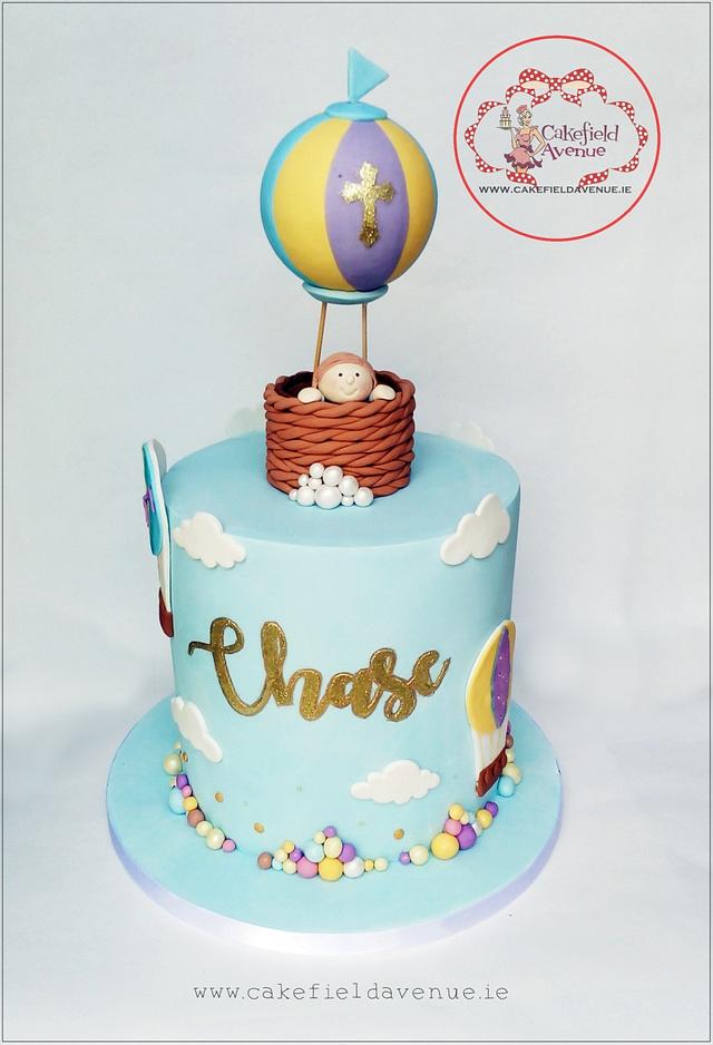 HOT AIR BALLOON BABY CAKE - Decorated Cake by Agatha - CakesDecor