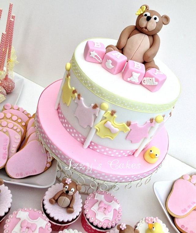 Baby Shower Dessert Table Cake By The Rosehip Bakery Cakesdecor