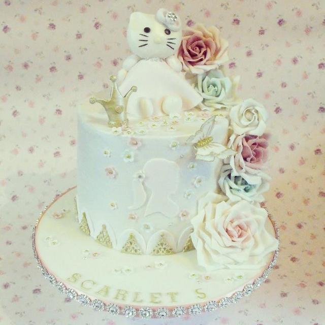 Vintage Hello Kitty Cake for my beautiful niece Scarlet - - CakesDecor