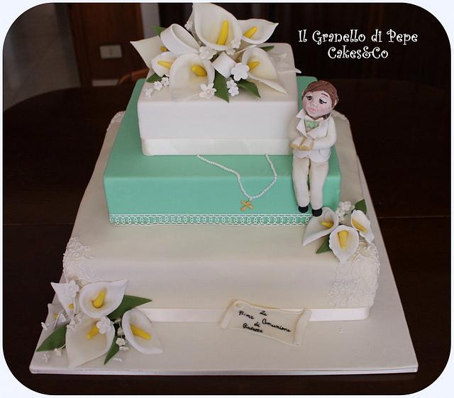 Torta Prima Comunione |First Communion Cake| - Decorated - CakesDecor
