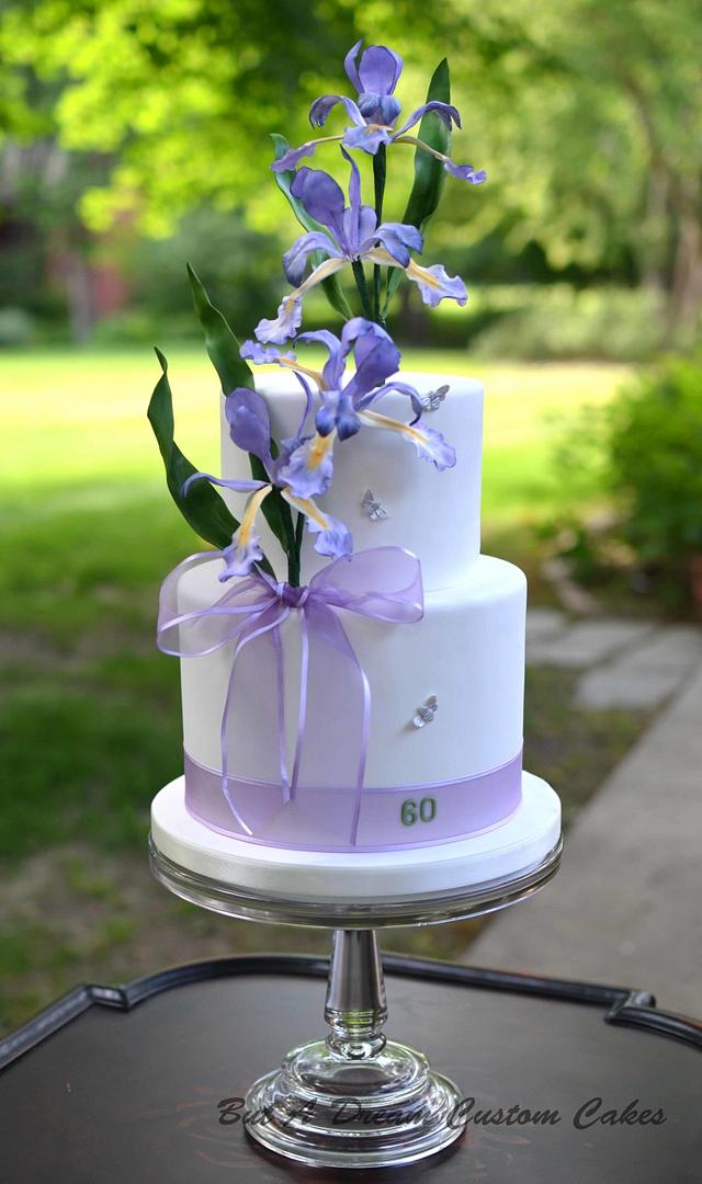 Iris Cake | Lavender Wedding Cake, Floral Cake, Cake Gallery