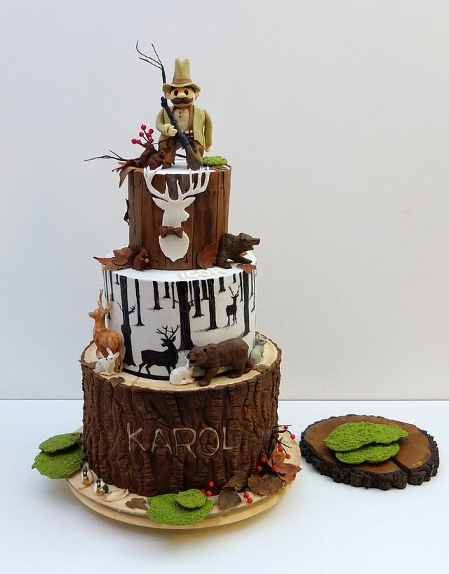 Birthday cake for huntsman