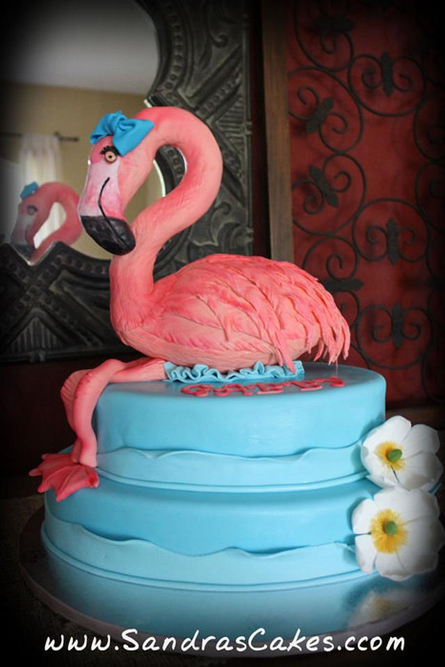 Flamingo - Cake by Sandrascakes - CakesDecor