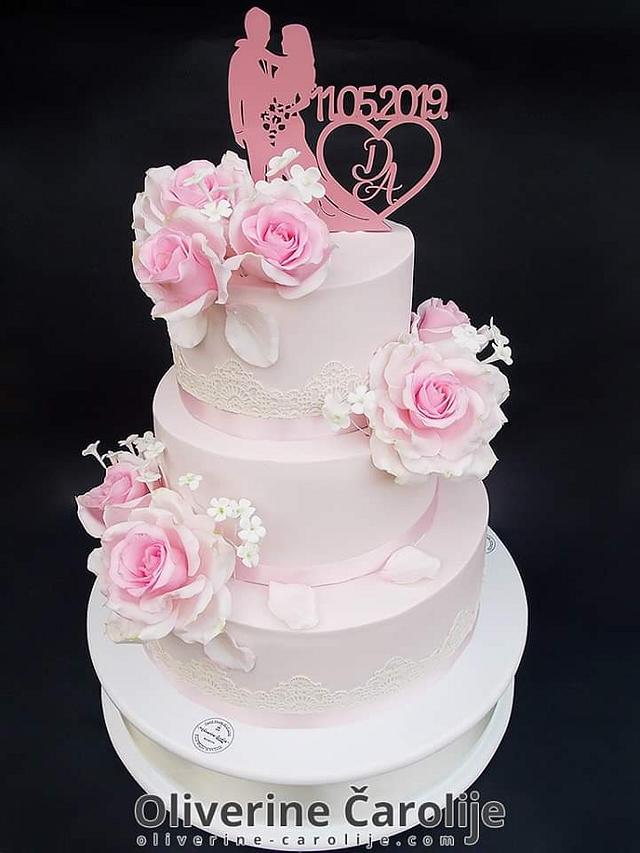 Wedding Cake - Decorated Cake by Oliverine Čarolije - CakesDecor