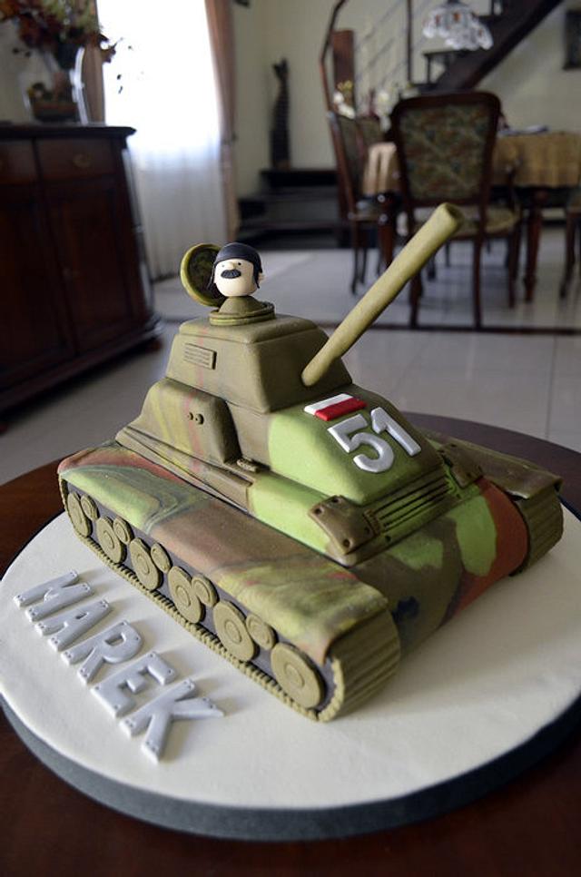 Tank - Cake by Crumb Avenue - CakesDecor