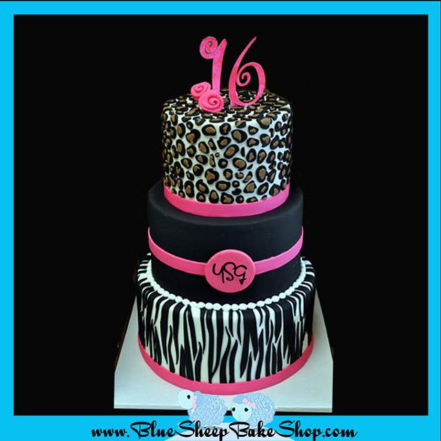 Leopard Print Cake Tutorial- Rosie's Dessert Spot - YouTube