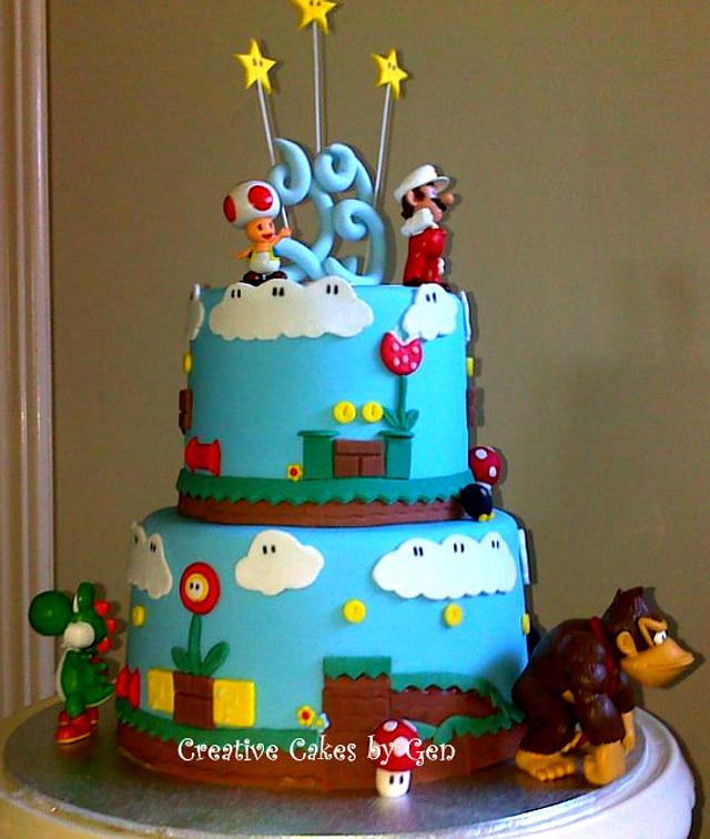 Super Mario Cake - Decorated Cake by Gen - CakesDecor