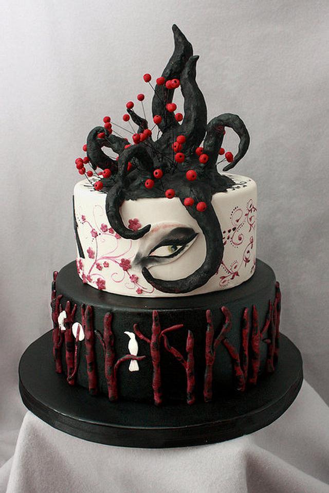 Gothic Wedding cake - Decorated Cake by Marina Danovska - CakesDecor