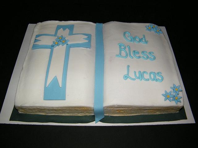 Baptism cake - Decorated Cake by Judy Remaly - CakesDecor