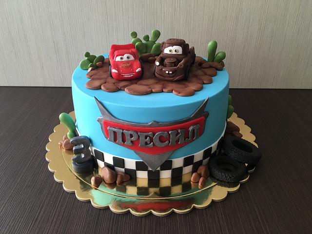 Cars - Decorated Cake by sansil (Silviya Mihailova) - CakesDecor