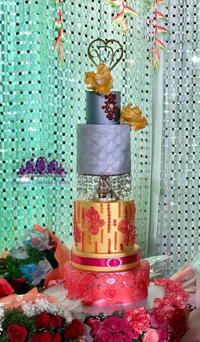 Modern crystal cake
