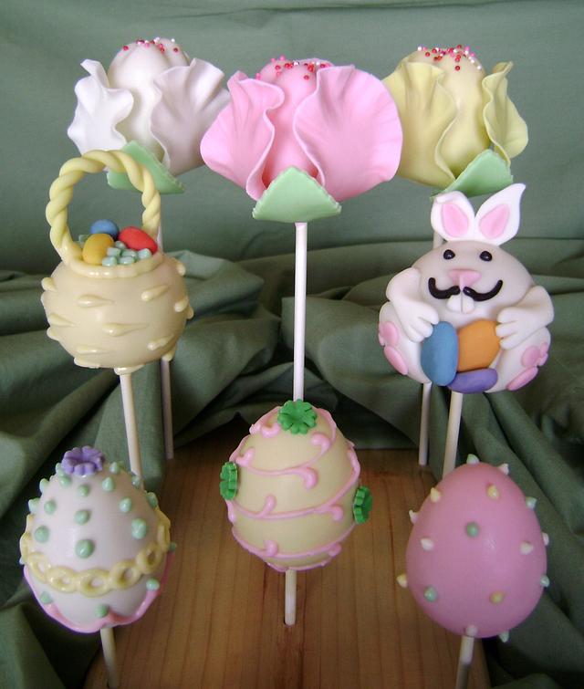 Easter Cake Pops - Decorated Cake by virago - CakesDecor