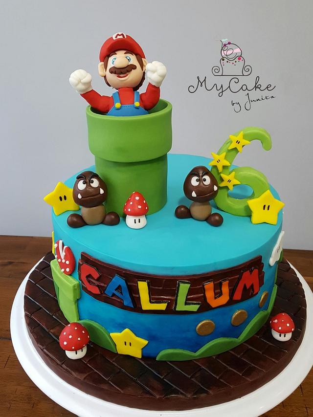 Super Mario's cake - Decorated Cake by Hopechan - CakesDecor