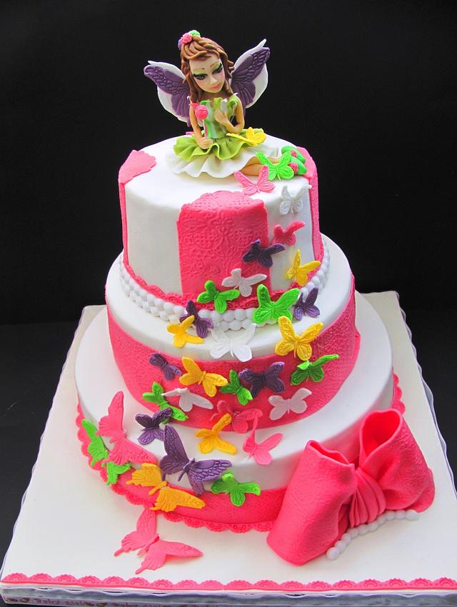 The butterfly princess Decorated Cake by COMANDATORT CakesDecor
