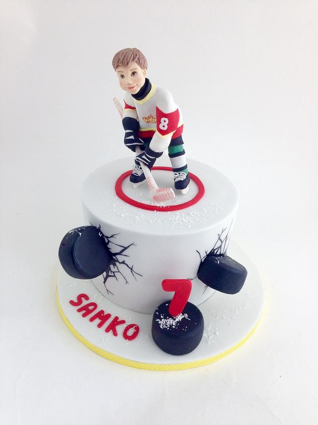 Ice Hockey - Decorated Cake by tomima - CakesDecor