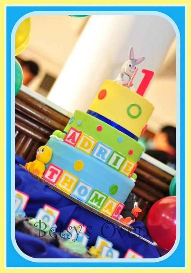 Looney Tunes Cake - Decorated Cake by FabcakeMama - CakesDecor