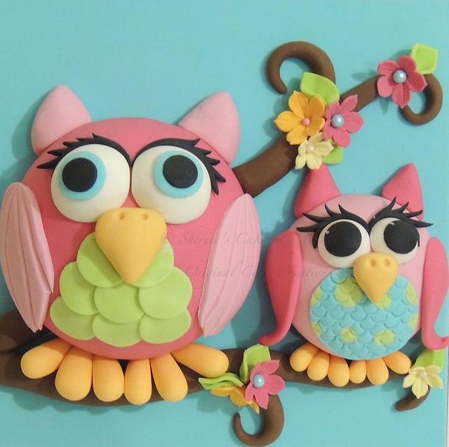 Owls - Decorated Cake by Shereen - CakesDecor