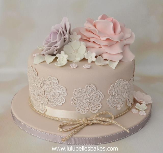 Elegant Eighty! - Cake By Lulubelle's Bakes - Cakesdecor