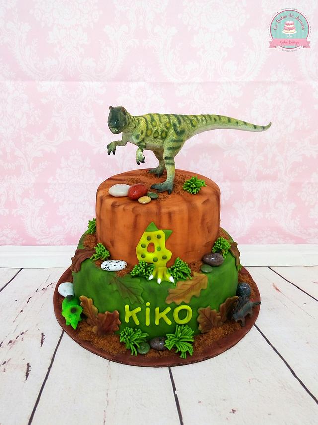 Dinosaur theme cake - Decorated Cake by Ana Crachat Cake - CakesDecor