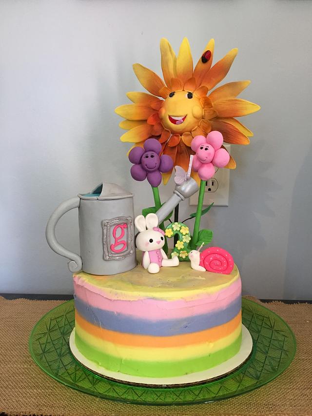 Garden party cake - Cake by Angma4 - CakesDecor