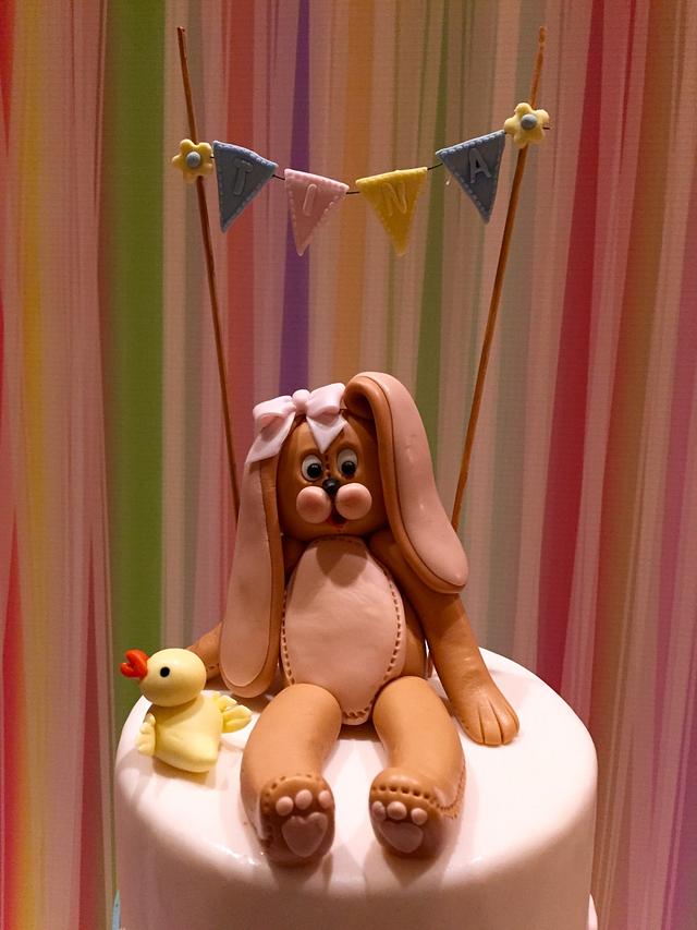 Bunny birthday cake