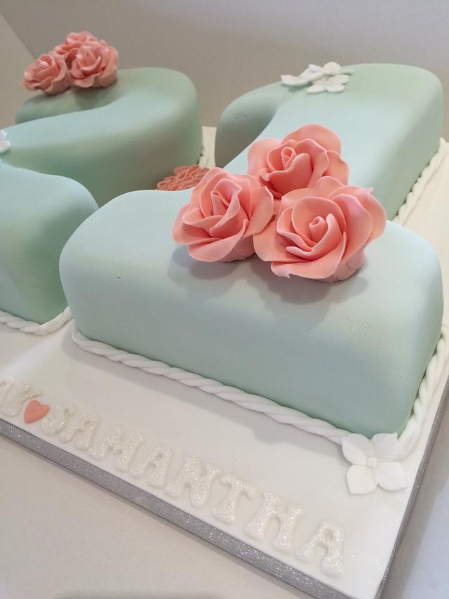 Beautiful 21st Birthday Cake