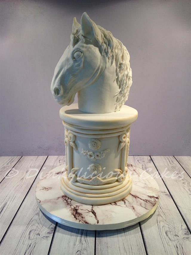 Horse Statue Cake Cake by Dinkylicious Cakes CakesDecor