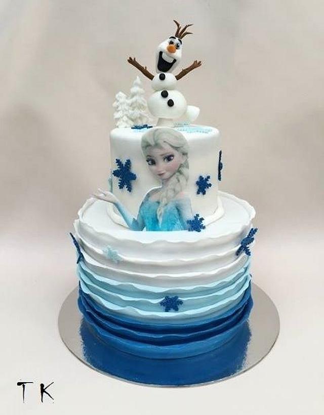 frozen - Decorated Cake by CakesByKlaudia - CakesDecor