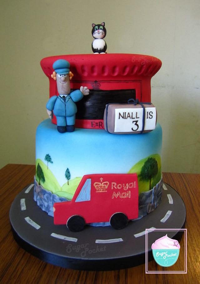 Postman Pat cake - Decorated Cake by SugarPocket - CakesDecor